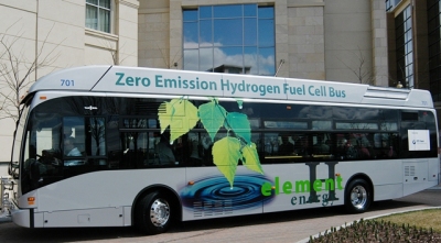 A fuel cell bus in Connecticut Photo: Connecticut Hydrogen-Fuel Cell Coalition