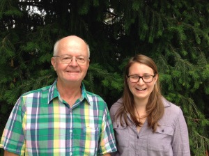 Phil Horner (L) discovered the Marshlands spill. Talia Steiger (R) was our seasonal Bacteria Monitoring Coordinator.