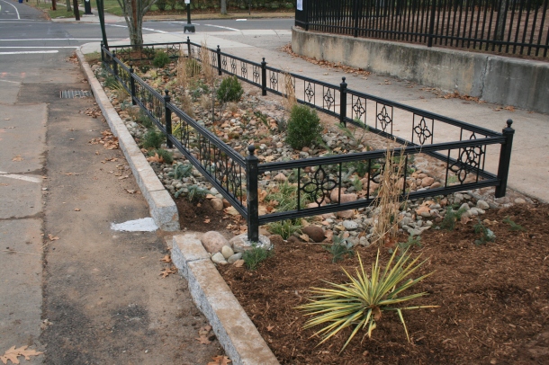 The Edgewood Bioswale was completed on Tuesday, December 16.